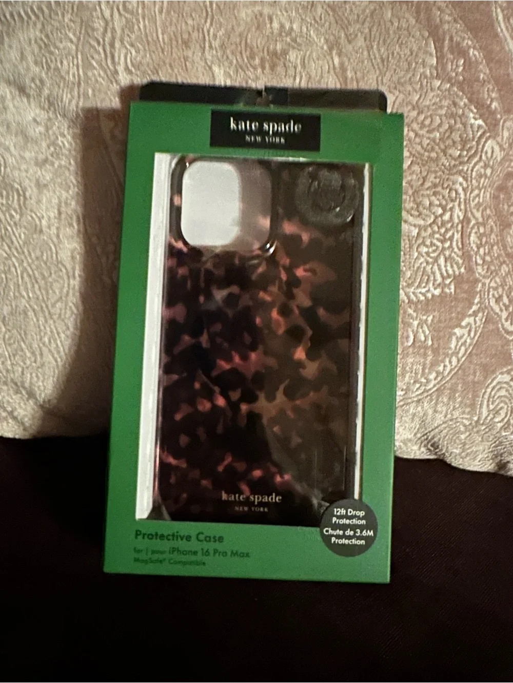 kate spade Tortoiseshell Pattern iPhone Case in Brown and Black